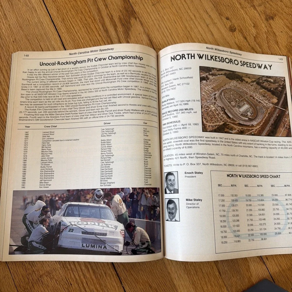 The Official NASCAR 1993 Preview And Press Guide Racing Magazine